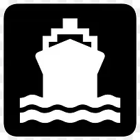 船船运输水AIGA符号标志
