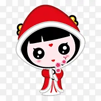 穿披风的古典美人