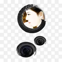 墨迹 古典美女