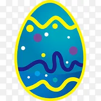 蓝色创意复活节彩蛋