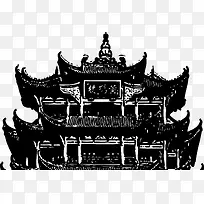 古建筑矢量图