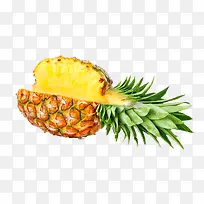 切开的菠萝热带水果