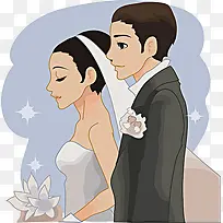 手绘婚礼现场