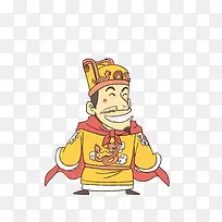卡通手绘古代皇帝