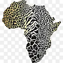 非洲豹纹地图纹理