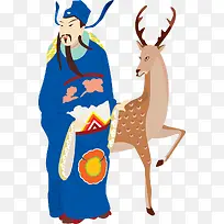 中国风古代指鹿为马免抠图