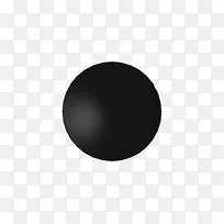 黑色的圆形球