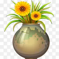 向日葵花瓶
