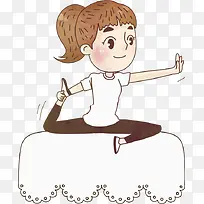 手绘女孩