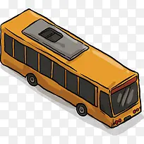 黄色长途巴士