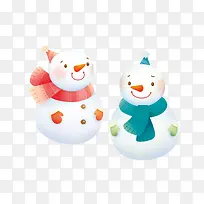 红色雪人青色雪人