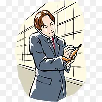 忙工作的男人