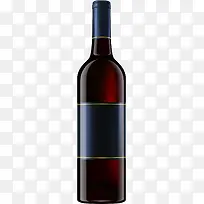 矢量图手绘红酒瓶