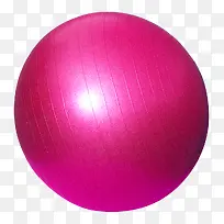 玫瑰色的瑜伽球免抠素材