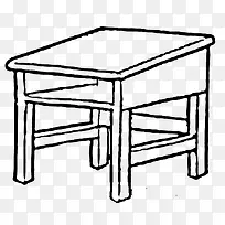 桌子抽屉简笔画