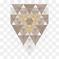 创意几何重叠三角
