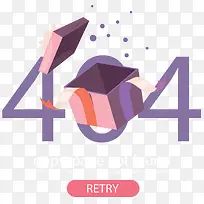 紫色礼物盒404页面