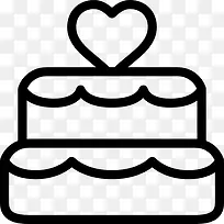 结婚蛋糕图标