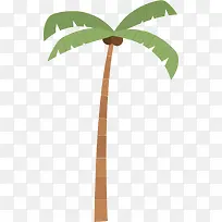 矢量图高高的椰子树