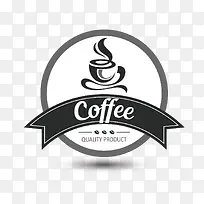 圆形创意咖啡矢量logo