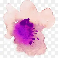 粉紫色水粉装饰花卉素材