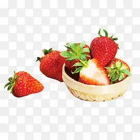 红草莓采摘图片