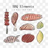 肉片大鱼大肉食材