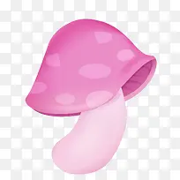 粉色卡通蘑菇