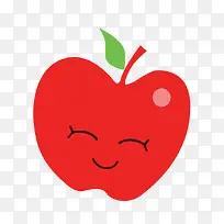 卡通笑脸苹果
