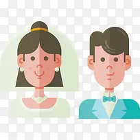 结婚小人头像