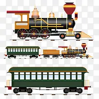蒸汽机火车插画