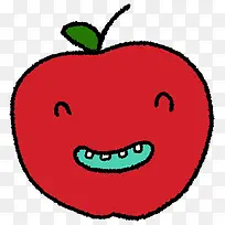 红色苹果笑脸