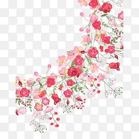 红粉相间浪漫花卉