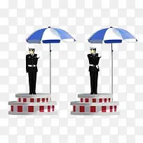 站岗警察