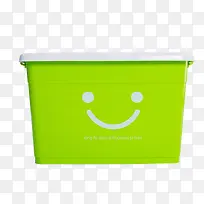 绿色笑脸收纳箱设计