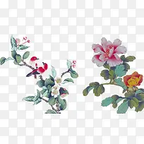 中国风花鸟素材