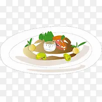 盘子食物