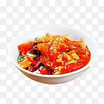 一碗美食番茄炒鸡蛋盖浇面