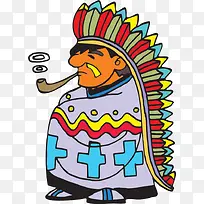 吸烟土著人