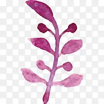 紫色植物矢量装饰