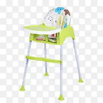 绿色婴儿餐椅