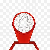 篮球篮板与篮筐俯视图矢量素材