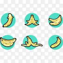 彩绘香蕉香蕉皮