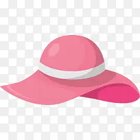 粉色可爱遮阳帽免抠素材