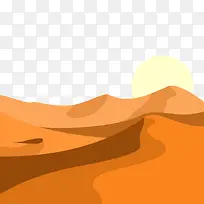 沙漠与日落