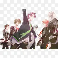 动漫少年学生插画手绘