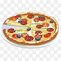 西红柿意式美食披萨