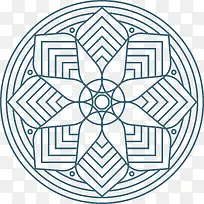 蓝色电视背景墙图案