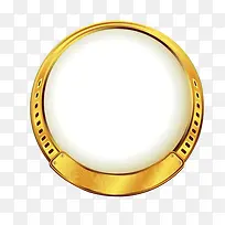 皇室风格金色圆镜