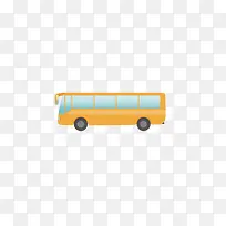 卡通黄色公共汽车